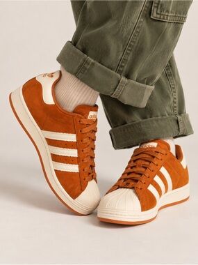 Adidas Suede Superstar Pumpkin Spice Sneakers